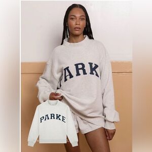 Parke Women's Grey & Denim Sweatshirt L/XL BRAND NEW WITH TAGS IN BAG